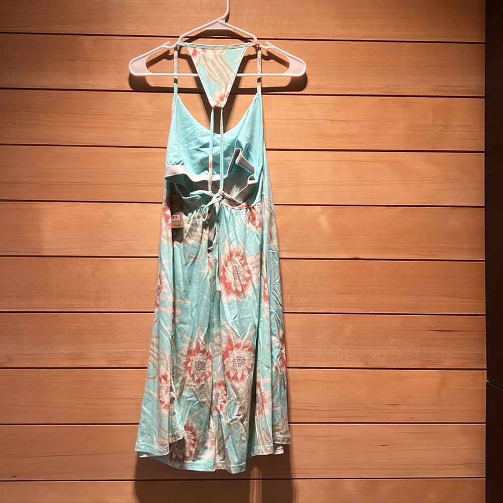 Patagonia Floral Aqua Midi Dress - Picture 4 of 5